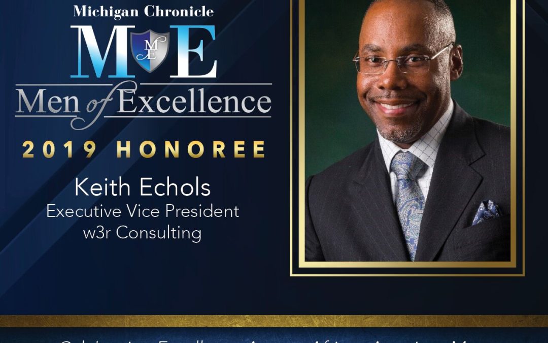 w3r Consulting Sponsors 2019 Men of Excellence Awards and Honors EVP Keith Echols