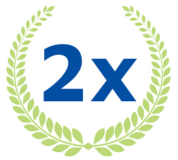 2z 6 time award winner graphic